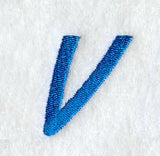 City Script Letter V (3 Inch)