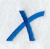 City Script Letter X (3 Inch)
