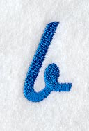 City Script Lower Case Letter b (3 Inch)