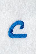City Script Lower Case Letter c (3 Inch)