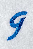City Script Lower Case Letter g (3 Inch)