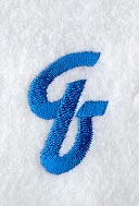 City Script Lower Case Letter q (3 Inch)