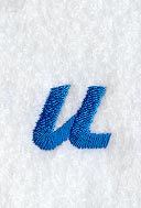 City Script Lower Case Letter u (3 Inch)