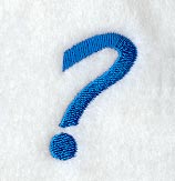 City Script Question Mark (3 Inch)