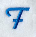City Script Letter F (3 Inch)