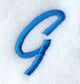 City Script Letter G (3 Inch)