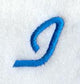 City Script Letter I (3 Inch)