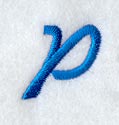City Script Letter P (3 Inch)