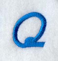 City Script Letter Q (3 Inch)