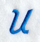City Script Letter U (3 Inch)