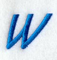 City Script Letter W (3 Inch)