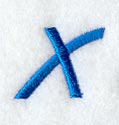 City Script Letter X (3 Inch)