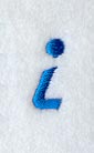 City Script Lower Case Letter i (3 Inch)