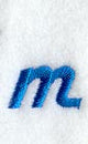 City Script Lower Case Letter m (3 Inch)
