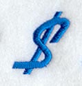 City Script Dollar Sign (3 Inch)