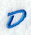 City Script Letter D (3 Inch)