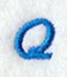 City Script Letter Q (3 Inch)