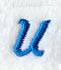 City Script Letter U (3 Inch)