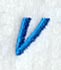 City Script Letter V (3 Inch)