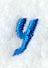 City Script Lower Case Letter y (3 Inch)