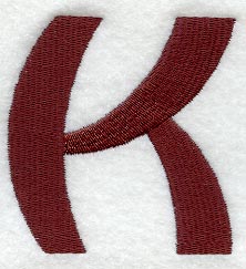 Columbo Letter K (3 Inch)