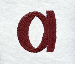 Columbo Lower Case Letter a (3 Inch)