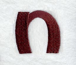Columbo Lower Case Letter n (3 Inch)
