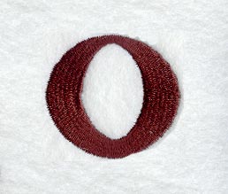 Columbo Lower Case Letter o (3 Inch)