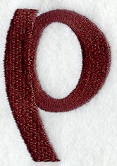Columbo Lower Case Letter p (3 Inch)