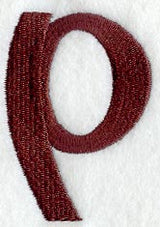 Columbo Lower Case Letter p (3 Inch)