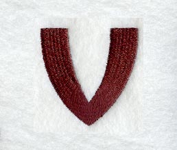 Columbo Lower Case Letter v (3 Inch)