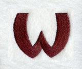 Columbo Lower Case Letter w (3 Inch)