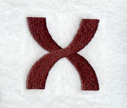 Columbo Lower Case Letter x (3 Inch)