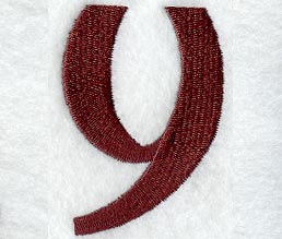 Columbo Lower Case Letter y (3 Inch)