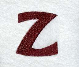 Columbo Lower Case Letter z (3 Inch)
