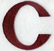 Columbo Letter C (3 Inch)