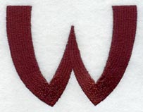 Columbo Letter W (3 Inch)