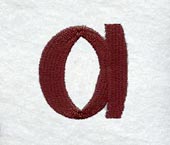 Columbo Lower Case Letter a (3 Inch)