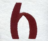 Columbo Lower Case Letter h (3 Inch)