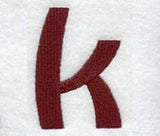 Columbo Lower Case Letter k (3 Inch)