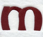 Columbo Lower Case Letter m (3 Inch)