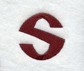 Columbo Lower Case Letter s (3 Inch)