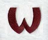 Columbo Lower Case Letter w (3 Inch)