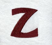 Columbo Lower Case Letter z (3 Inch)