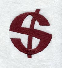 Columbo Dollar Sign (3 Inch)