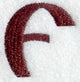 Columbo Letter F (3 Inch)