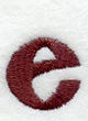 Columbo Lower Case Letter e (3 Inch)