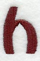 Columbo Lower Case Letter h (3 Inch)