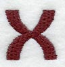 Columbo Lower Case Letter x (3 Inch)
