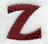 Columbo Lower Case Letter z (3 Inch)